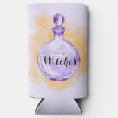 Trinken Sie Hexen Lila Aquarelltränke Selters Dosenkühler (Vorderseite)