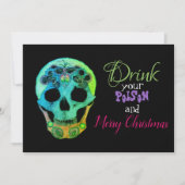 Trinken Sie Ihr Gift und frohe Weihnachten Einladu Einladung (Vorderseite)