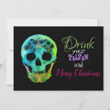 Trinken Sie Ihr Gift und frohe Weihnachten Einladu
