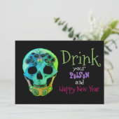 Trinken Sie Ihre Tränke und freuen Sie sich auf di Einladung (Stehend Vorderseite)