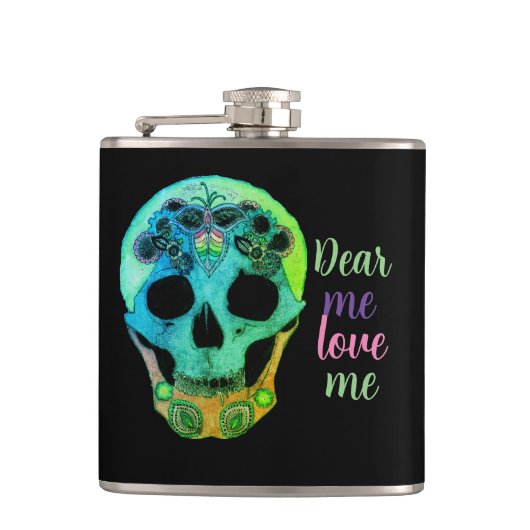 Trinken Sie Ihren giftigen angesagten Kolben Flachmann (Vorderseite)