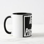 Trinken Sie Ihren Kaffee mit Asyl!! Tasse (Links)