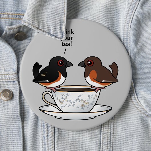 Trinken Sie Ihren Tee! Button (Beispiel)