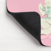 Trinken Sie Kaffee u. Tee mit mir - Mausunterlage Mousepad (Ecke)