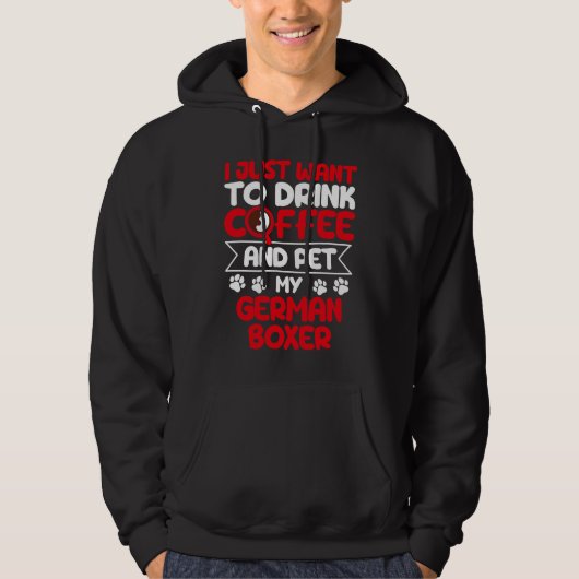 Trinken Sie Kaffee und trinken Sie meinen deutsche Hoodie (Vorderseite)