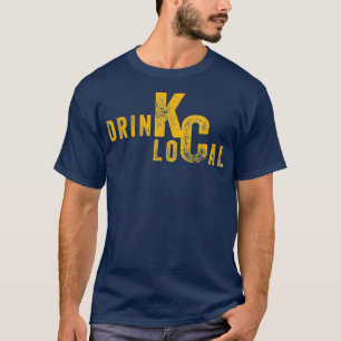 Trinken Sie lokale KC Handwerk Biere Kansas City M T-Shirt