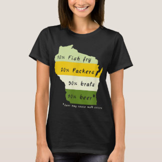 Trinken Sie lokale Wisconsin Bier trinken T-Shirt