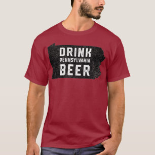 Trinken Sie lokalen Pennsylvania Bierbraut Staat T-Shirt