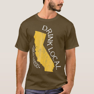 Trinken Sie lokales San Diego CA Kunsthandwerk Bee T-Shirt