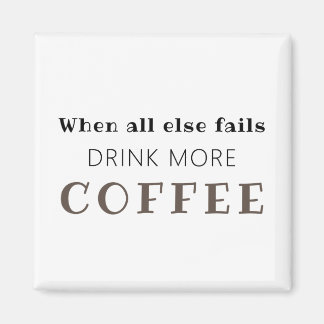 Trinken Sie mehr Kaffeemaschine Magnet