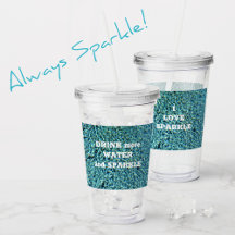 Trinken Sie mehr Wasser und sparkle