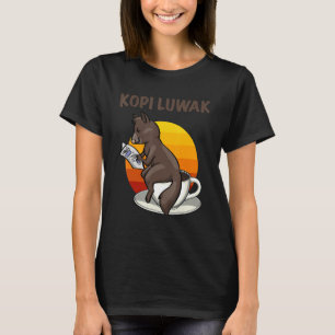 Trinken Sie meine Kackenden Kaffee Katze kopi lauw T-Shirt