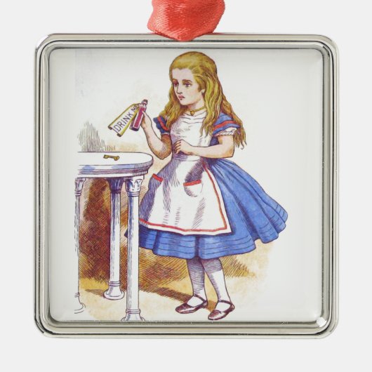 Trinken Sie mich 1 Ornament Aus Metall (Vorne)