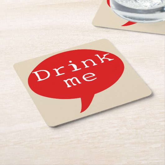 TRINKEN SIE MICH! (6) Untersetzer (angewinkelt)