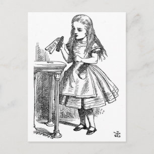 Trinken Sie mich (Alice im Wunderland) Postkarte