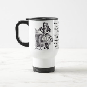 Trinken Sie mich! Alice im Wunderland-Tasse Reisebecher