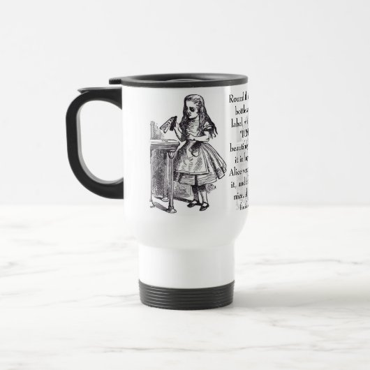 Trinken Sie mich! Alice im Wunderland-Tasse Reisebecher (Links)