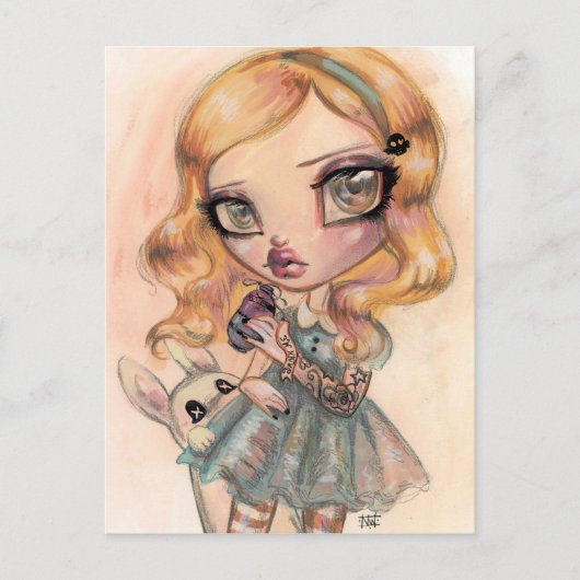 Trinken Sie mich - Alice im Wunderland von Natasha Postkarte (Vorderseite)