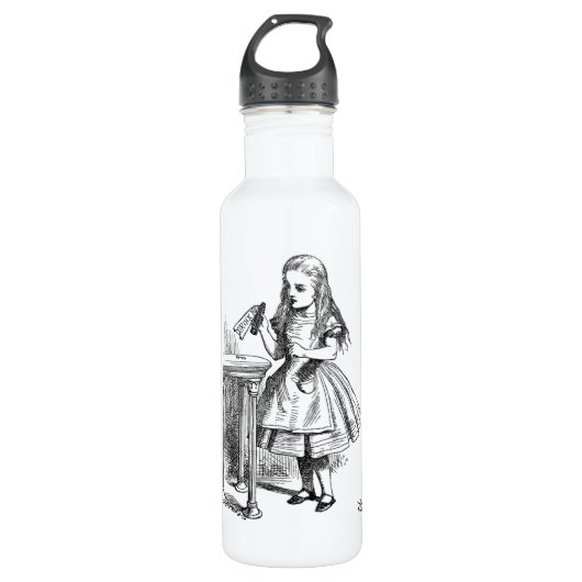Trinken Sie mich Alice im Wunderlandgetränkflasche Trinkflasche (Vorderseite)