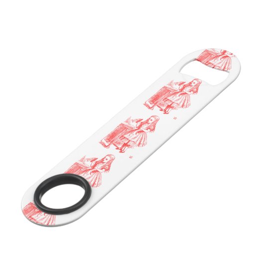 Trinken Sie mich (Alice) Speed Flaschenöffner (Vorderseite Schrägansicht)