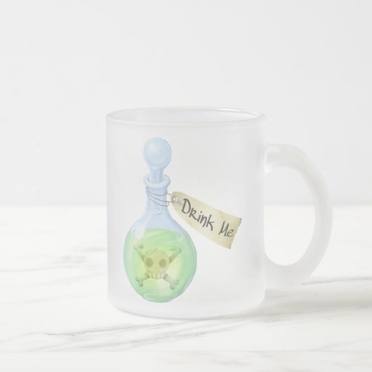 Trinken Sie mich (Gift) Mattglastasse (Rechts)
