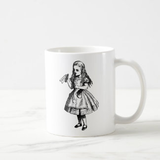 Trinken Sie mich mit Tinte schwärzte Schwarzes Kaffeetasse