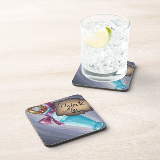 Trinken Sie mich Untersetzer-Alice im Untersetzer (Rechte Seite)