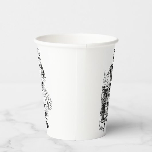 Trinken Sie mir Alice im Wunderland Pappbecher (Rechts)