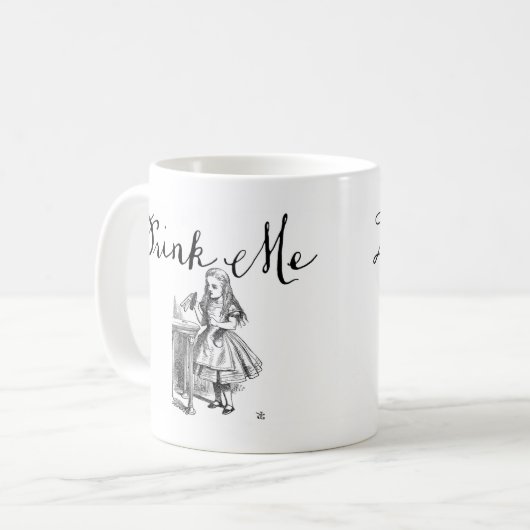 Trinken Sie mir Alice im Wunderland Tasse (Vorderseite Links)