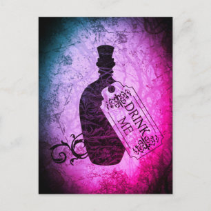 Trinken Sie mir Flasche Lila Postkarte