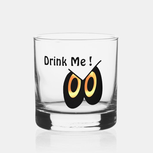 Trinken Sie mir Halloween-Augen Whiskyglas (Vorderseite)