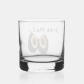 Trinken Sie mir Halloween-Augen Whiskyglas (Rückseite)