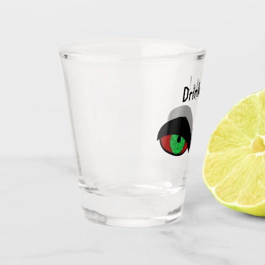 Trinken Sie mir Halloween Schnapsglas (Links)