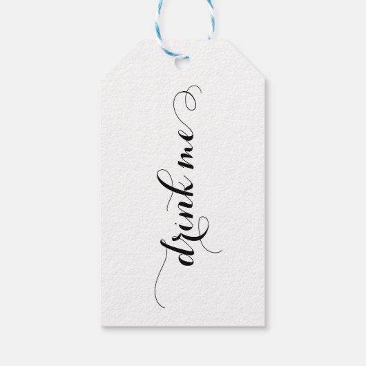 Trinken Sie mir Skript Geschenkanhänger (Rückseite)