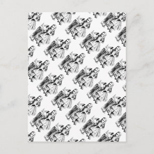 Trinken Sie mir Vintage Alice im Wunderland Postkarte