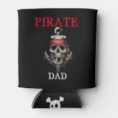 Trinken Sie mit einem lustigen Piraten Dosenkühler (Vorderseite)