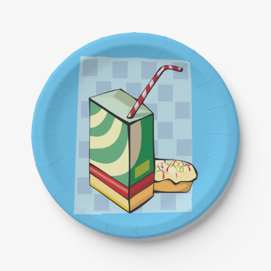 Trinken Sie mit einem Strohpapier-Teller Pappteller (Vorderseite)