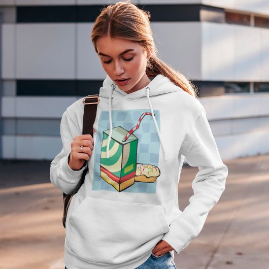 Trinken Sie mit einer Strohhupe Hoodie