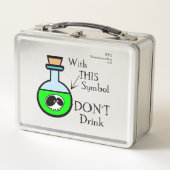 Trinken Sie nicht Metall Brotdose (Vorderseite)