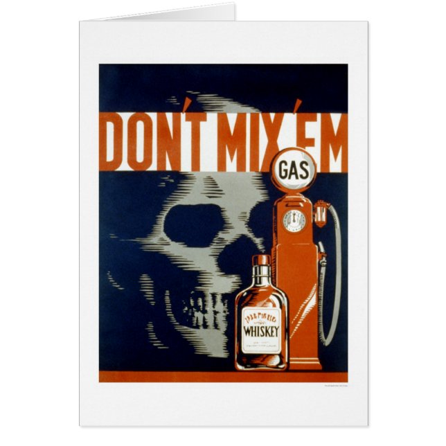 Trinken Sie nicht u. fahren Sie WPA 1937 (Vorne)