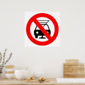Trinken Sie nicht und fahren Sie Poster (Küche)