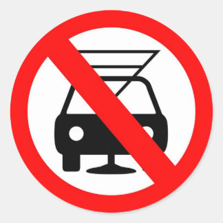 Trinken Sie nicht und fahren Sie Runder Aufkleber