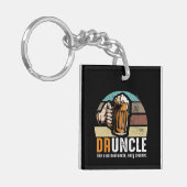 Trinken Sie nur Betrunkener wie ein normaler Onkel Schlüsselanhänger (Vorderseite links)