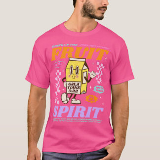 Trinken Sie Obst aus dem Geist Christliche Milchfl T-Shirt