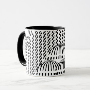 Trinken Sie schwarz und weiß Tasse