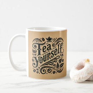 Trinken Sie sich selbst – Eleganter Vintage-Tasse Kaffeetasse