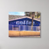 Trinken Sie später KAFFEE Leinwanddruck (Vorderseite)