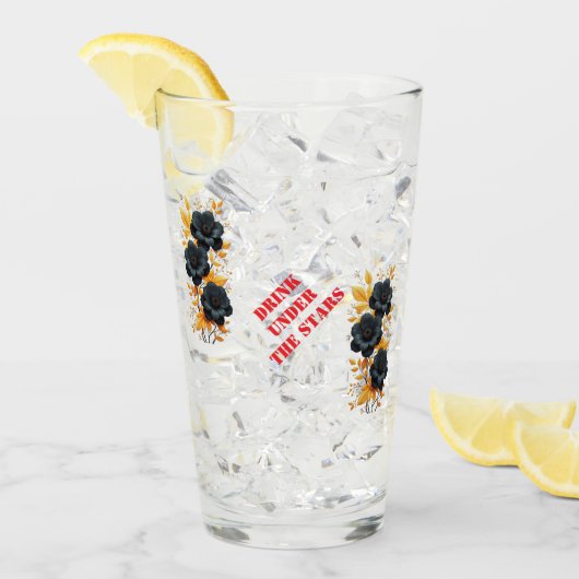 Trinken Sie unter den Sternen- Glas (Vorderseite Ice)