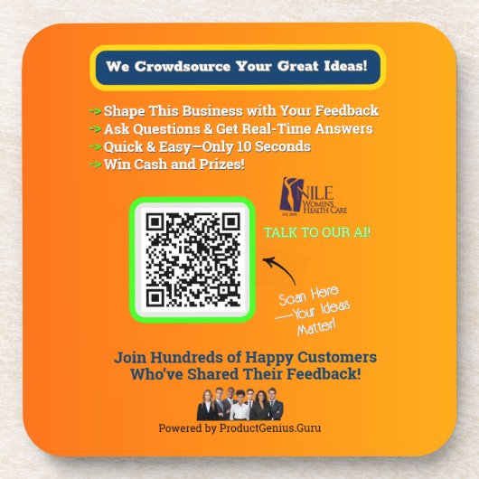 Trinken Sie Untersetzer (Vorderseite)