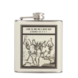 Trinken Sie Wein mit einem guten Herz Flachmann